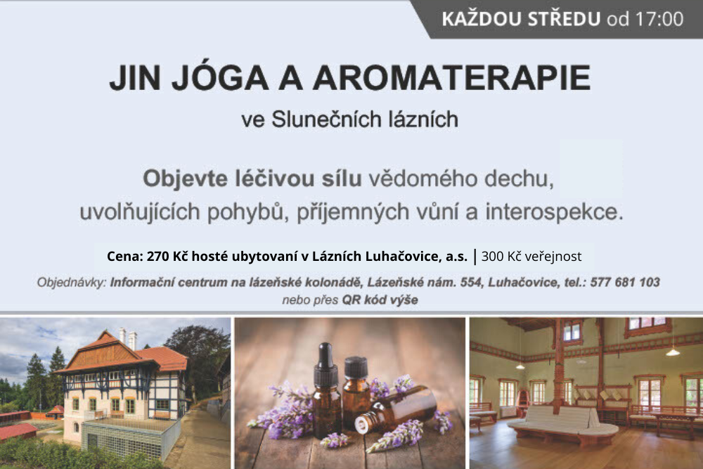 Jin jóga ve Sunečních lázních s aromaterapií
